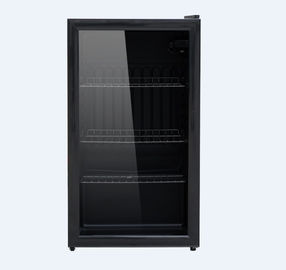 Китай Черный интегрированный охладитель напитков 90 литров, стеклянный передний холодильник напитка поставщик